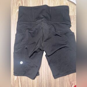 LULULEMON Black Athletic BIKER Shorts